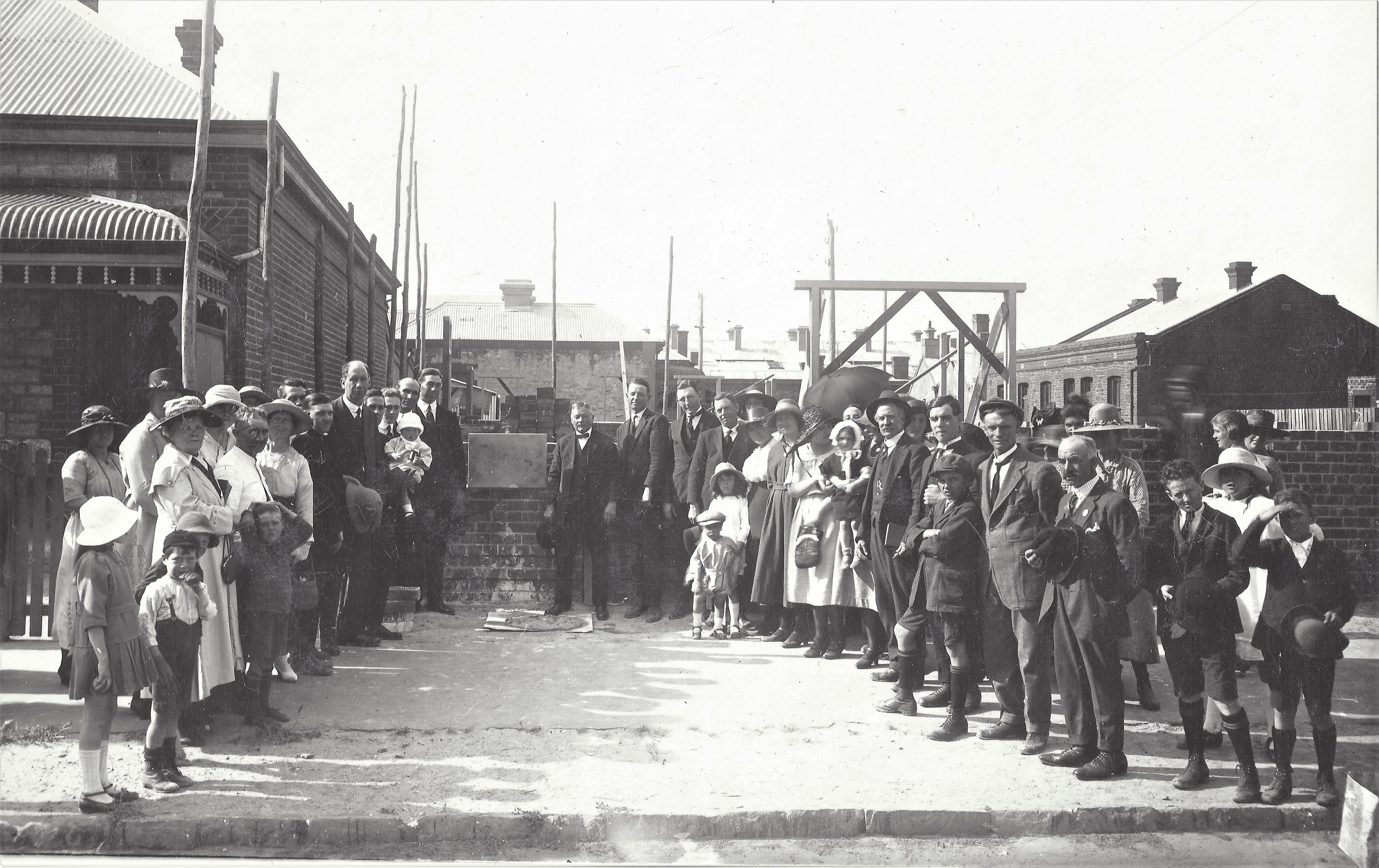 Construction Begins on Adelaide, Australia Church Building,  1922